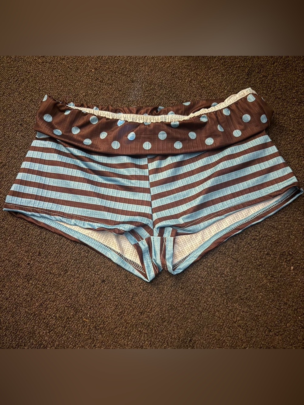 SHEIN Striped & Polka Dot Lounge Shorts (Size L)